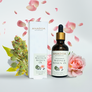 Rizinusöl und rosenöl mischung von anadoa naturhaus