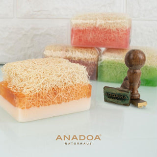 anadoa naturhaus luffaschwamm kollektion - luffa seife kollektion