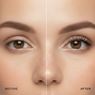lash/brow oil - before/after